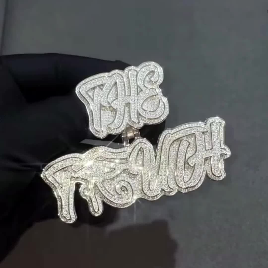 pendant vvs moissanite custom s925 custom diamond pendant