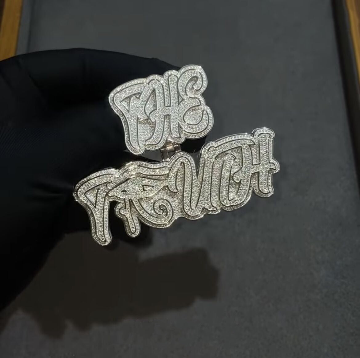 iced out custom jewelry name pendant vvs moissanite custom s925 custom diamond pendant high quality agahiphop