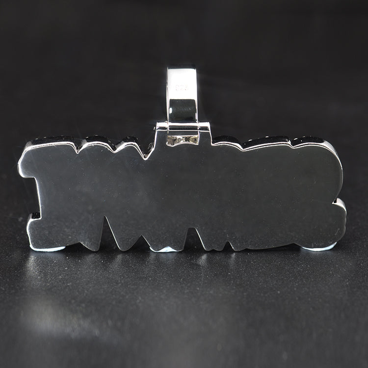 Customized high-quality luxury Hip Hop Iced Moissanite Diamond Rapper Letter Name Pendant agahiphop