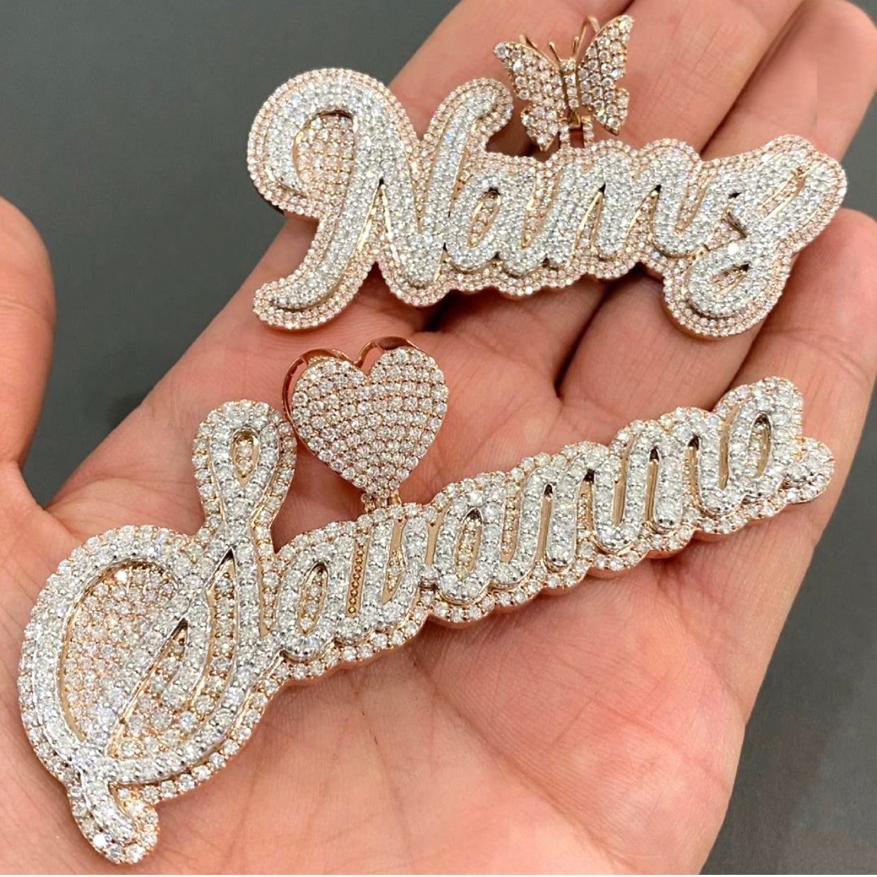 Custom Buss Down Hiphop Gold Men's Pendant Moissanite Iced Out Diamond Custom Jewelry agahiphop