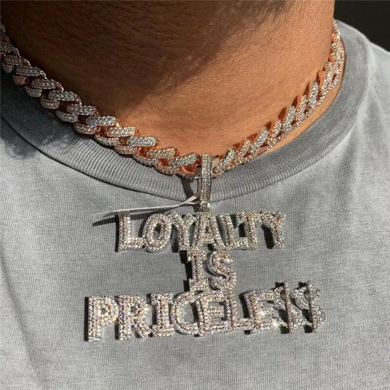Custom Hip Hop Iced Out Clawing Setting Loose Moissanite Diamonds Pendant