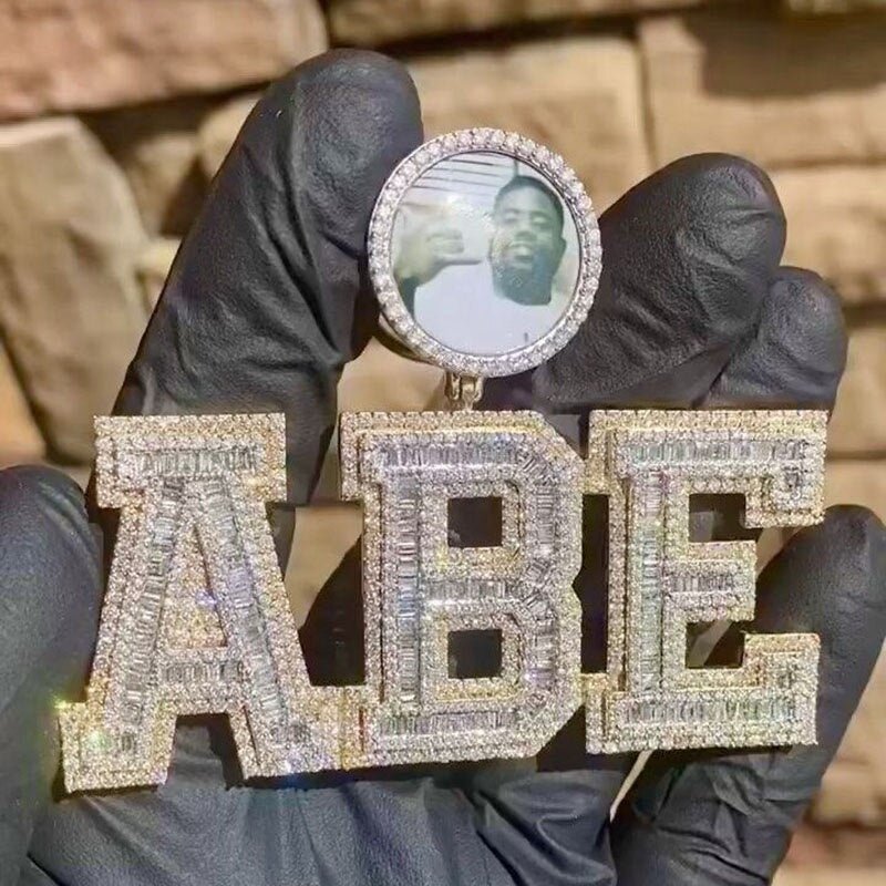 Custom Moissanite Diamond Commemorative Photo Frame Pendant Deposit