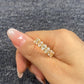 S925 Sterling Silver Oval Lab Grown Ring For Women