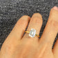 S925 Sterling Silver 3CT Princess Cut Lab Grown Ring For Women