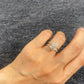 S925 Sterling Silver 3CT Round Cut Lab Grown Ring For Women