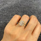 S925 Sterling Silver 3CT Round Cut Lab Grown Ring For Women