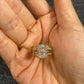 S925 Sterling Silver 3CT Round Cut Lab Grown Ring For Women