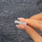 S925 Sterling Silver Total 2CT Heart Cut Lab Grown Diamond Ring For Women