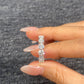 S925 Sterling Silver Total 2CT Heart Cut Lab Grown Diamond Ring For Women