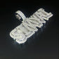 Hip Hop Iced Moissanite Diamond Rapper Letter Name Pendant