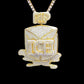 Custom Buss Down Hiphop Gold Men's Pendant Moissanite Iced Out Diamond Custom Jewelry agahiphop
