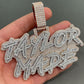VVS Moissanite Iced Out Letter Initial Name Jewelry Personalized Moissanite Custom Pendant agahiphop