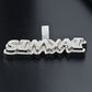 Customized high-quality luxury Hip Hop Iced Moissanite Diamond Rapper Letter Name Pendant agahiphop