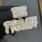 iced out custom jewelry name pendant vvs moissanite custom s925 custom diamond pendant high quality agahiphop
