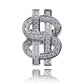 New Design Silver Gold Dollar Symbol Moissanite Hip Hop Jewelry Punk Ring agahiphop