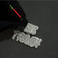 iced out custom jewelry name pendant vvs moissanite custom s925 custom diamond pendant high quality agahiphop