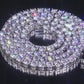 4mm 925 Silver Moissanite Tennis Chain Necklace