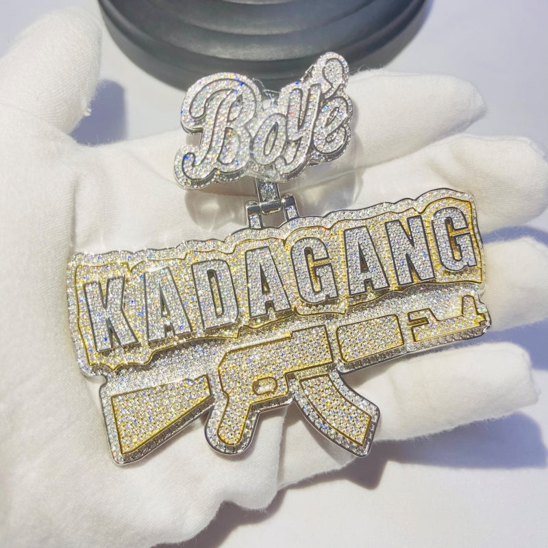 CUSTOM MANY LETTERS AK  PENDANT