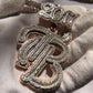 CUSTOM 1-2 LETTERS BAGUETTE PENDANT
