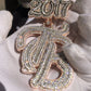 CUSTOM 1-2 LETTERS BAGUETTE PENDANT