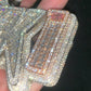 Custom Design  Moissanite Diamond 3D Fully Iced Out 5A CZ Chain Hand Setting Pendant Jewelry agahiphop