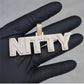 Custom Moissanite Jewelry S925 Cross Memory Letter Name Pendant agahiphop