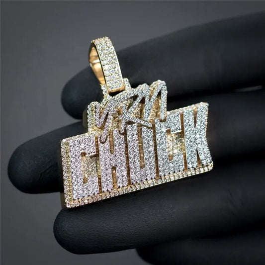 Custom Hip Hop Iced Out Clawing Setting Loose Moissanite Diamonds Pendant 