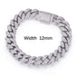 Women Men S925 Silver D Vvs Moissanite Diamond Iced out Cuban Link Chain 6mm 8mm 10mm 12mm 14mm 7 to 26 inches Bracelet Necklace agahiphop
