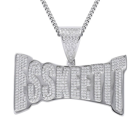 Custom Hip Hop ESSKEETIT Letter Pendants Deposit - agahiphop