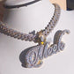 Custom moissanite Letter Pendants Cuban Chain - agahiphop